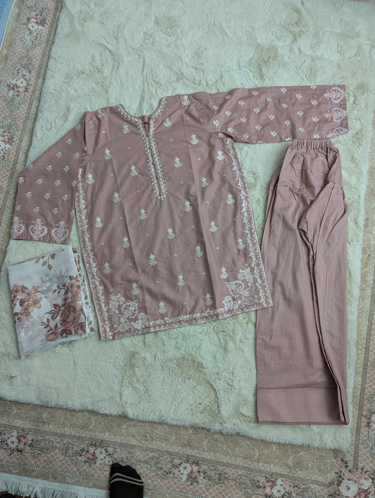 Anaya DRESS 3 PC EMBROIDERY