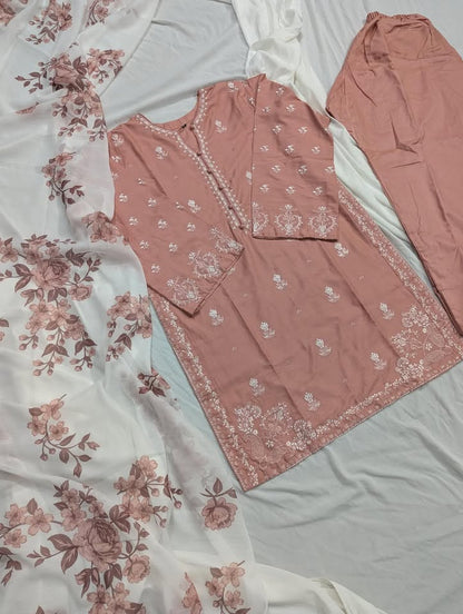 Anaya DRESS 3 PC EMBROIDERY