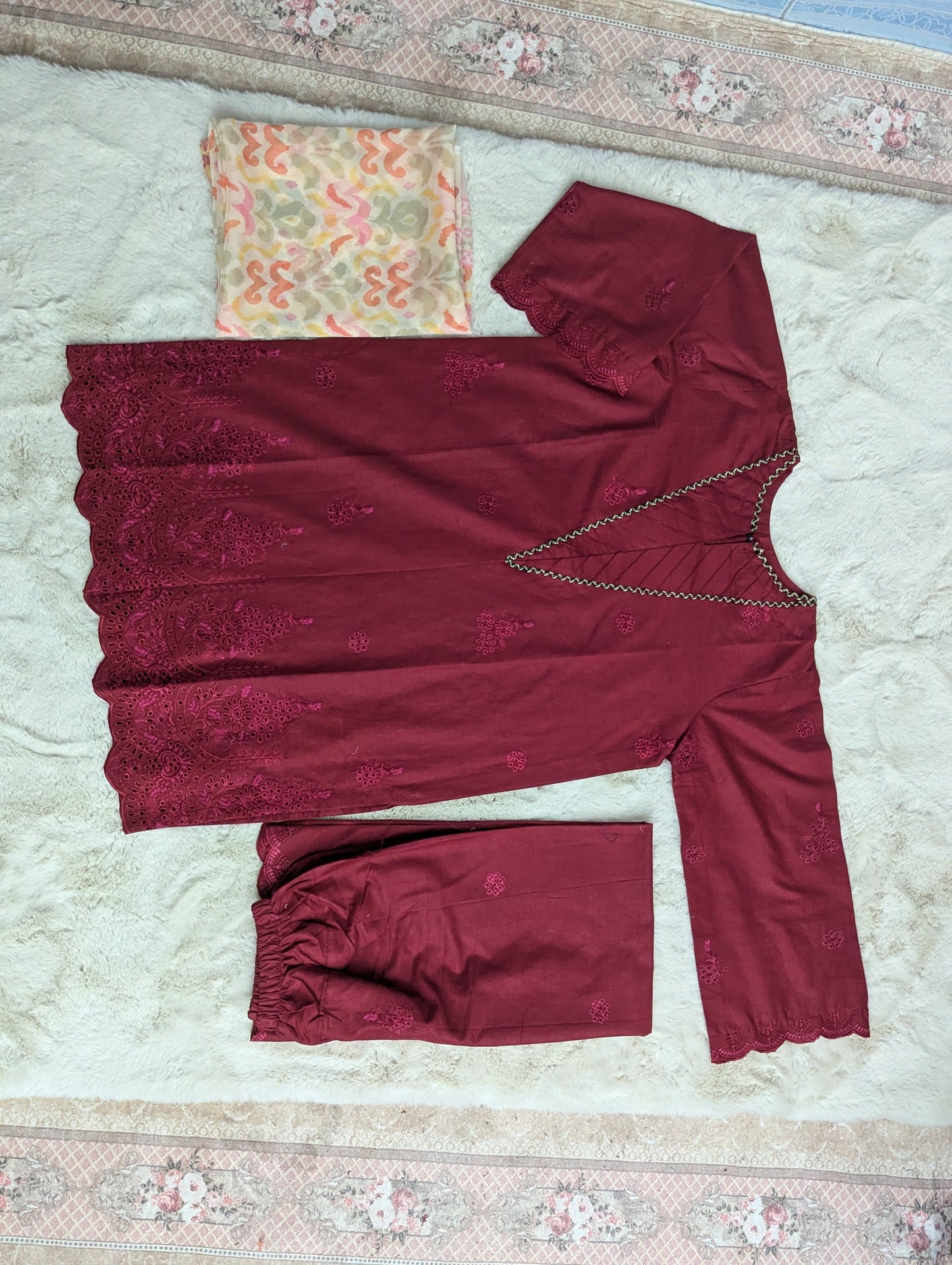 MEHROZ 3 PC EMBROIDERY