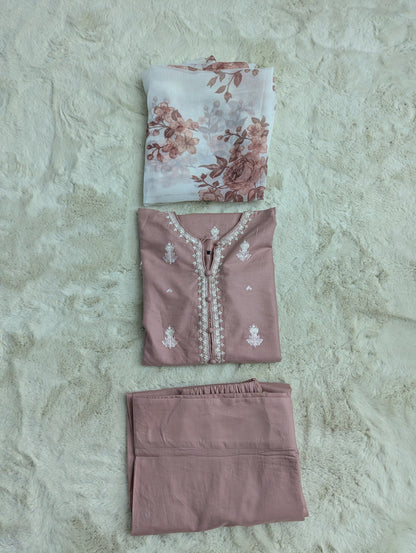Anaya DRESS 3 PC EMBROIDERY