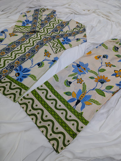 MULTI COLOR 2 PC DRESS
