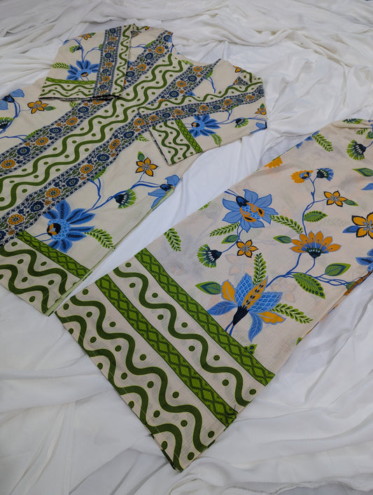 MULTI COLOR 2 PC DRESS